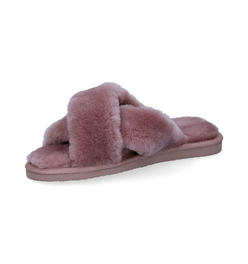 Bullboxer Pantoufles ouvertes en Rose en textile (300234)