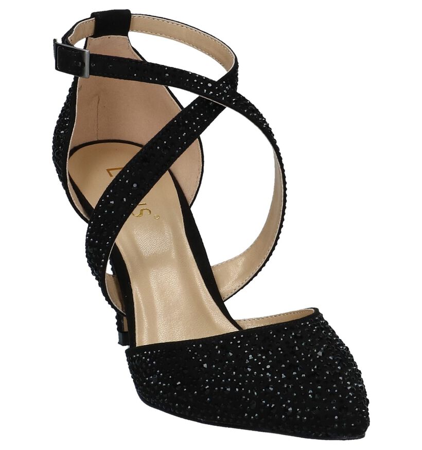 Lotus Star Zwarte Pumps in stof (226595)