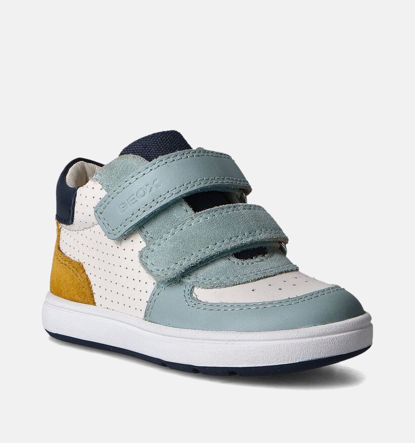 Geox Biglia Witte Babyschoentjes voor jongens (351651) - geschikt voor steunzolen