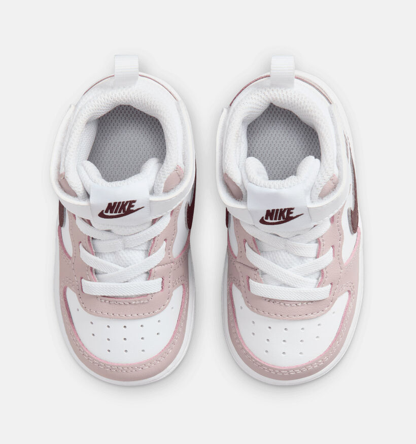 Nike Court Borough Bordeaux Hoge Sneakers voor jongens, meisjes (359815)