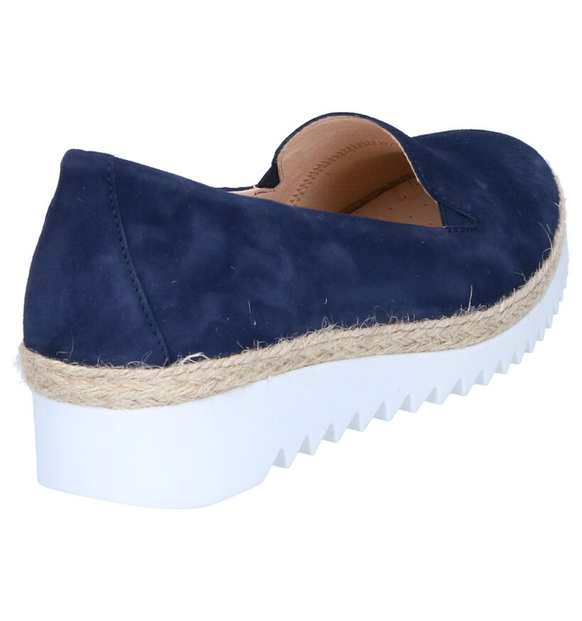 Gabor Easy Walking Blauwe Instappers in nubuck (275218)