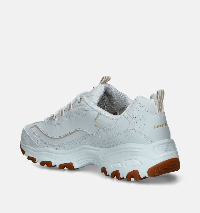 Skechers D'Lites Good Neutral Baskets en Blanc pour femmes (352275)