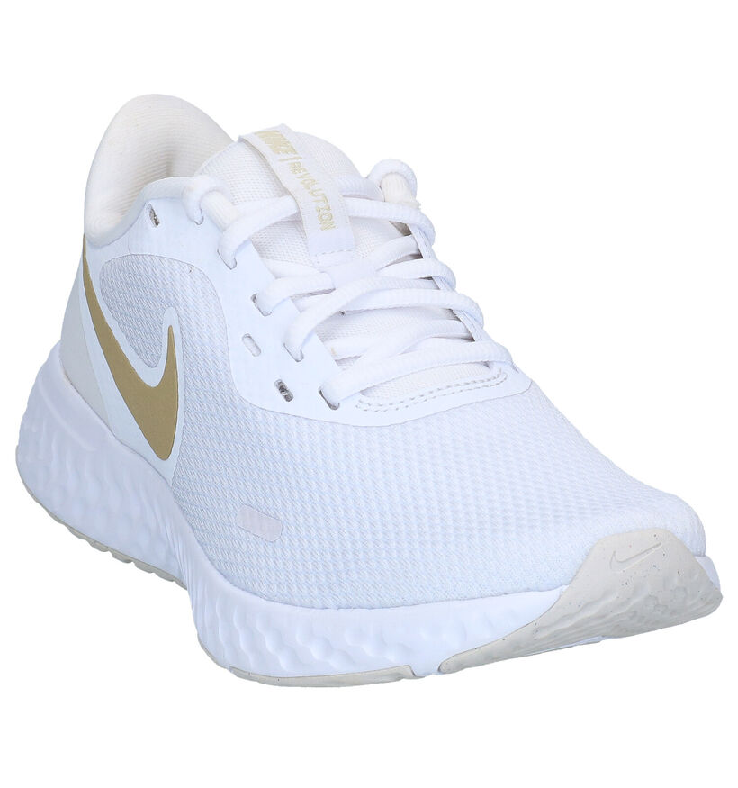 Nike Revolution 5 Zwarte Sneakers in kunstleer (290920)