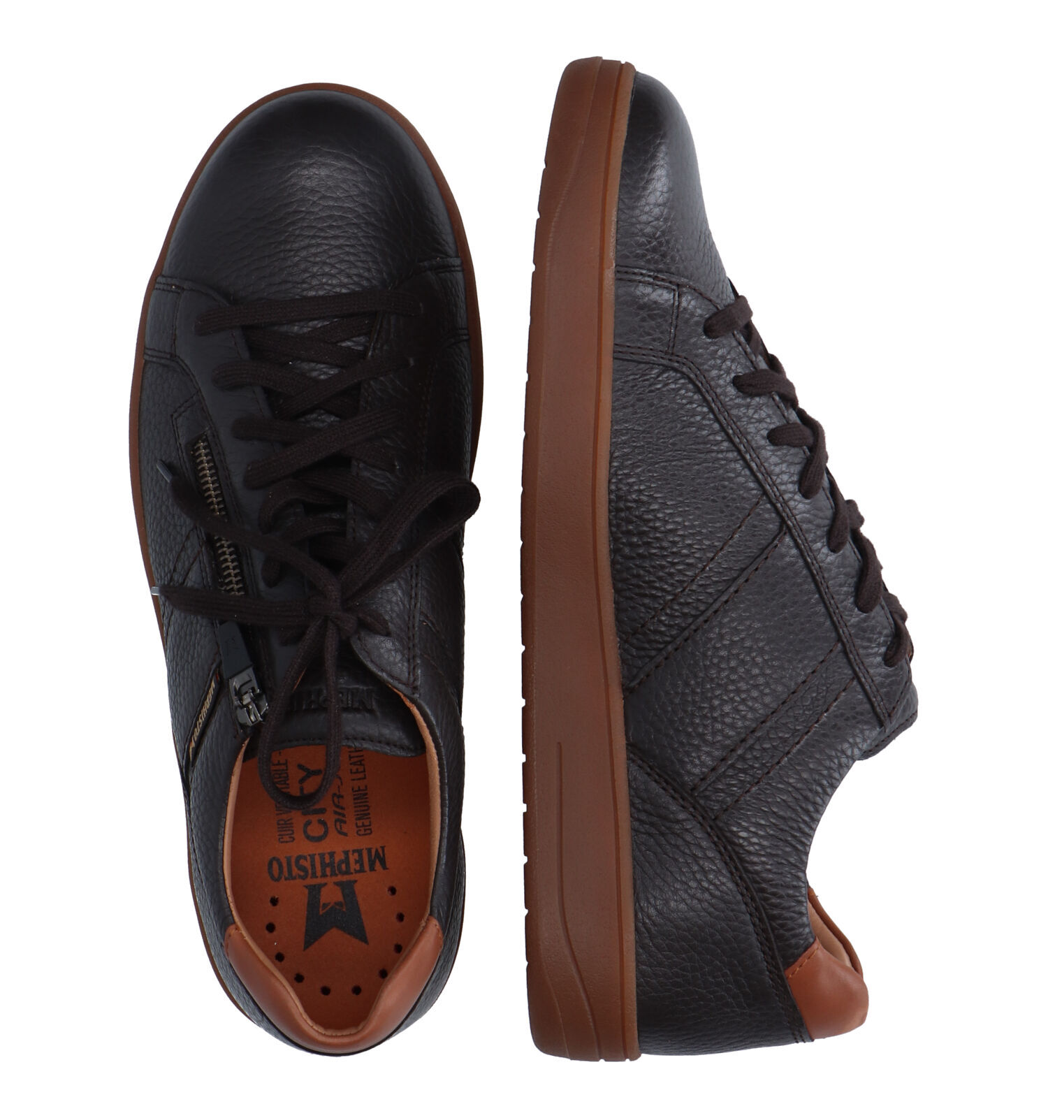 Mephisto Henrik Oregon Bruine Veterschoenen Heren Lage schoenen Online op TORFS.BE