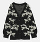 Vero Moda Curve Nancy Zwarte Cardigan voor dames (362592)