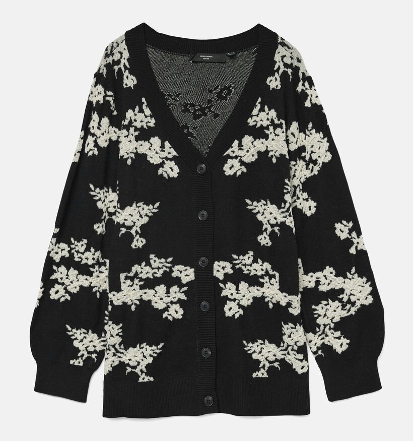 Vero Moda Curve Nancy Zwarte Cardigan voor dames (362592)