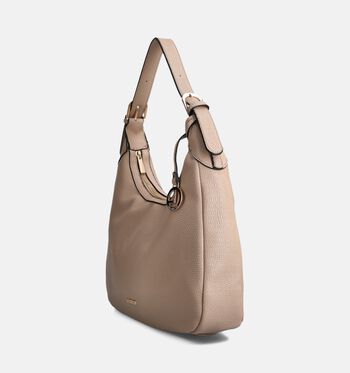 L.Credi Schoudertassen Zwart/Beige