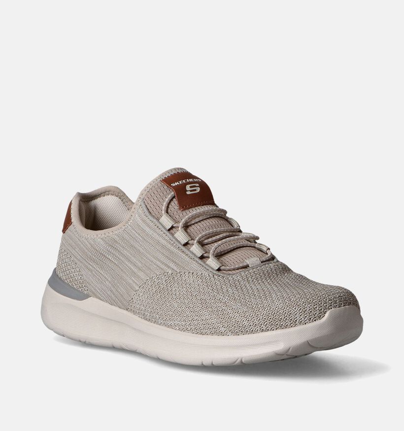 Skechers Lattimore Coringa Taupe Slip-on sneakers voor heren (351871)