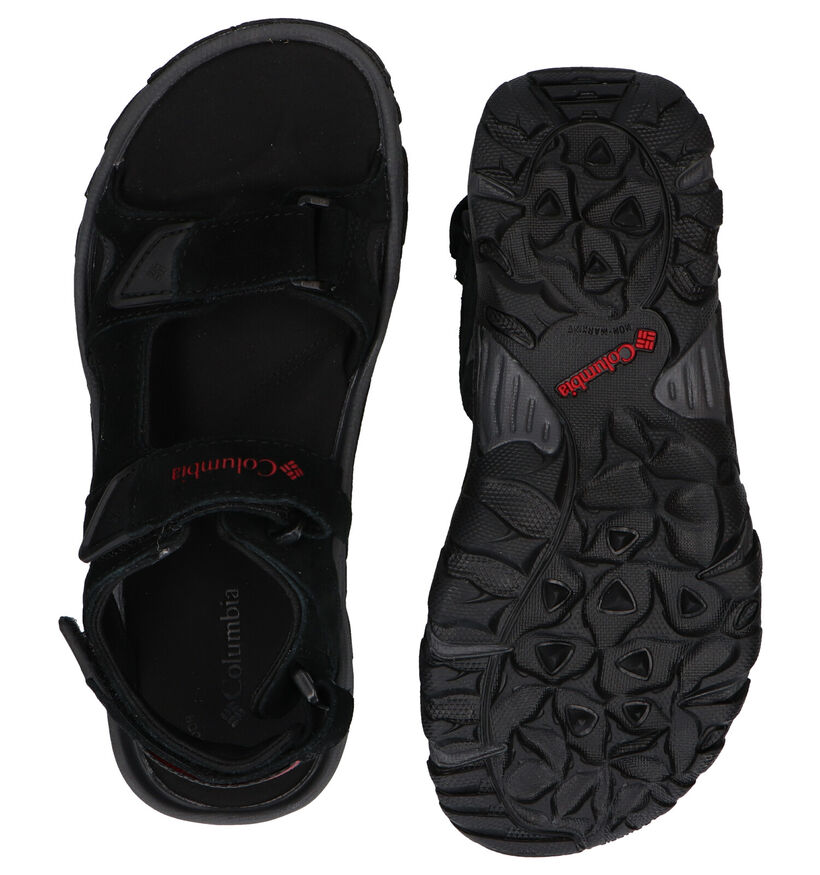 Columbia Santiam 3 Strap Zwarte Sandalen in daim (292975)