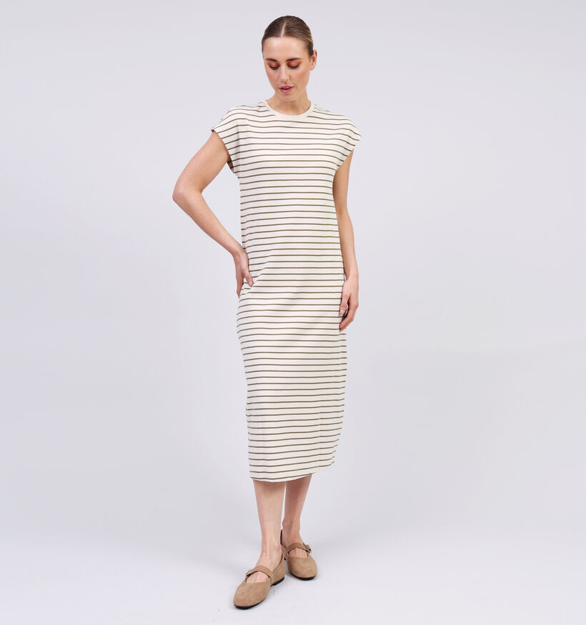 Vila Sinny Beige Midi Jurk voor dames (351786)