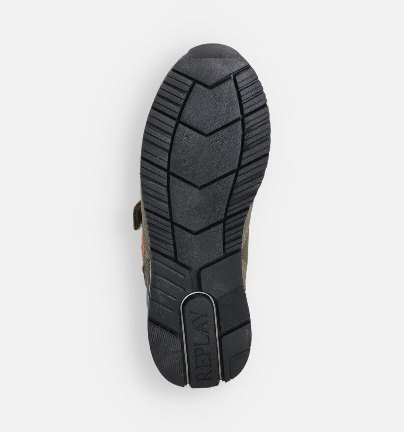 Replay Shoot Kaki Sneakers voor meisjes, jongens (360214) - geschikt voor steunzolen