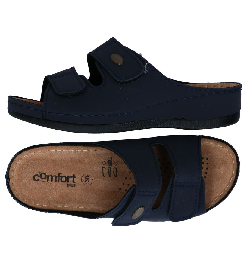 Comfort Plus Blauwe Slippers voor dames (296437)