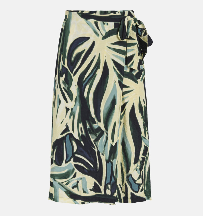 Vila Viryn Zoa Jupe mi-longue en Bleu/Multi pour femmes (369473)