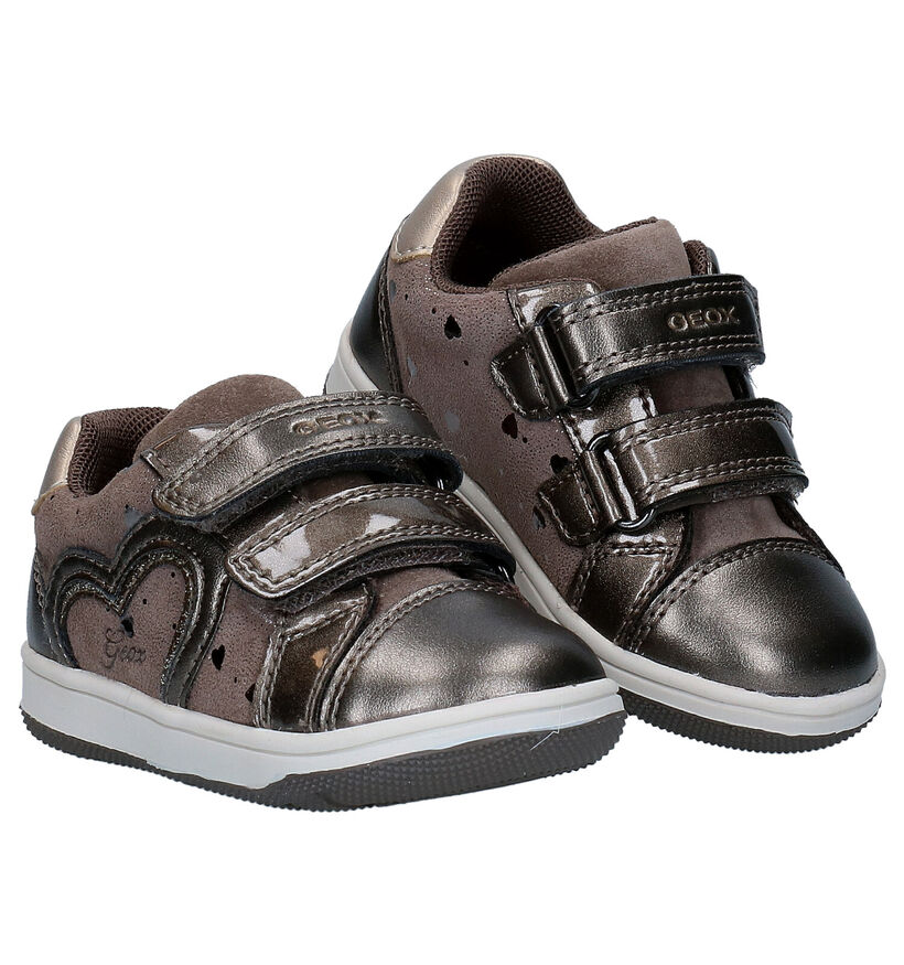 Geox Flick Bronzen Babyschoentjes in kunstleer (278280)