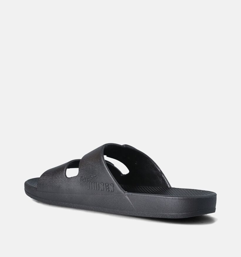 Freedom Moses Basic Claquettes en Noir pour femmes (354878)