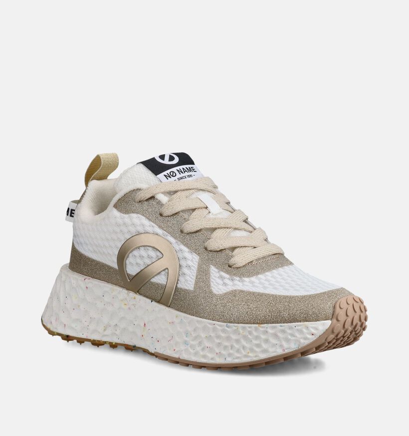 No Name Carter Fly Protect Baskets en Or/Blanc pour femmes (368703) - pour semelles orthop&eacute;diques