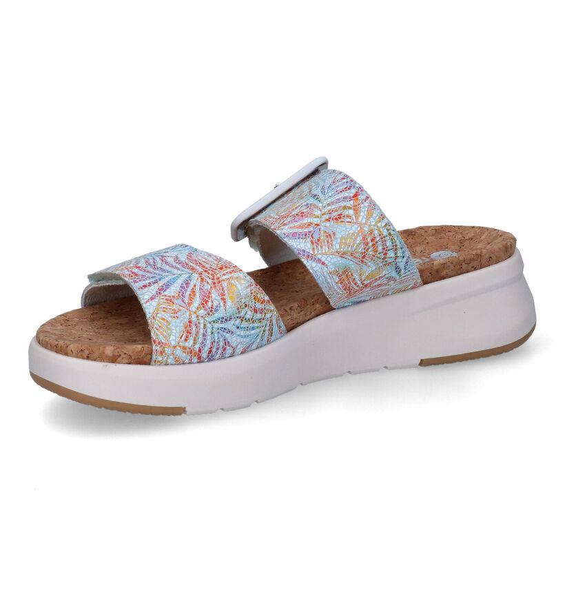 Remonte Blauwe Slippers in leer (306818)