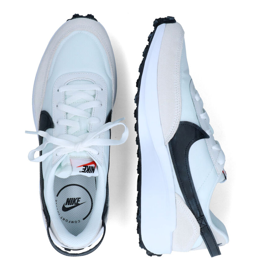 Nike Waffle Debut Witte Sneakers in daim (319404)