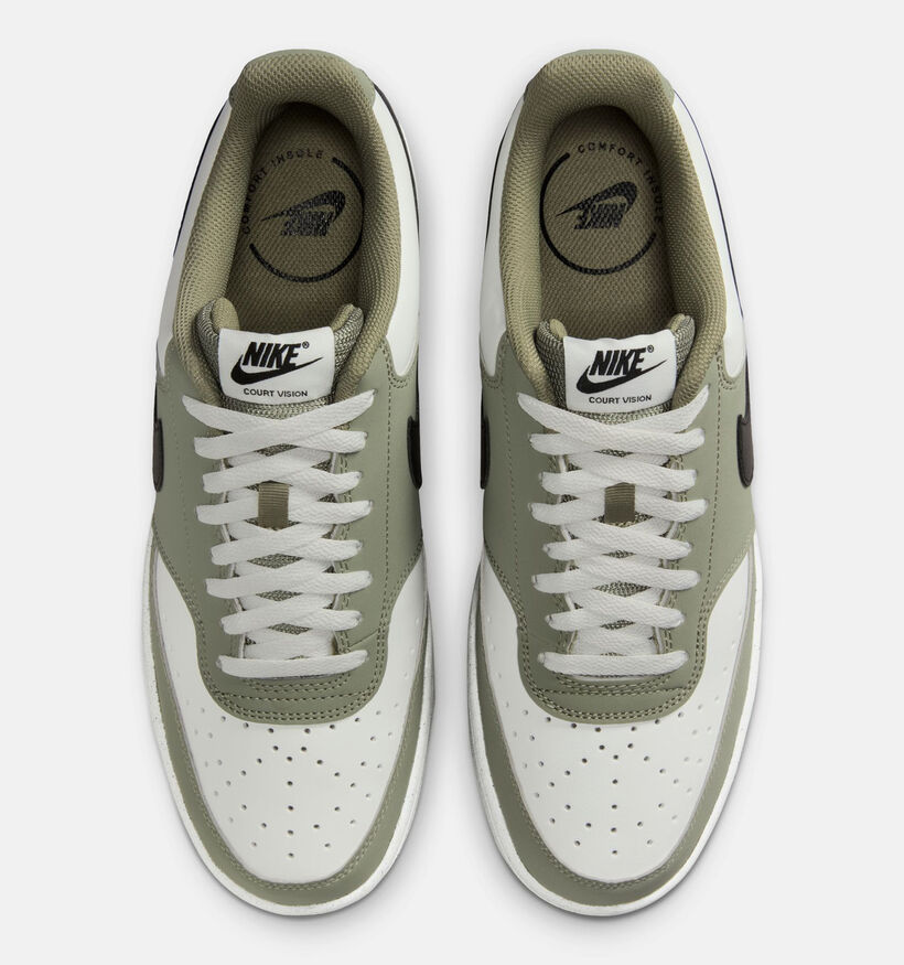 Nike Court Vision Baskets basses en Blanc pour hommes (376132)