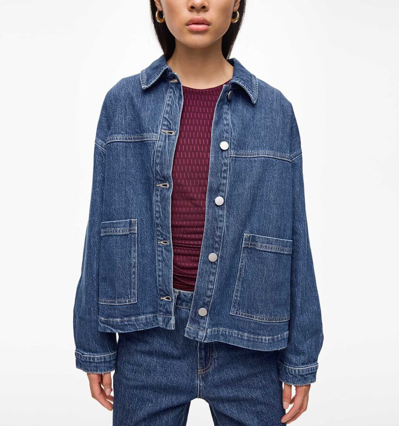Vila Jaf Denim Jacket Blauwe Korte Jeansjas voor dames (361342)