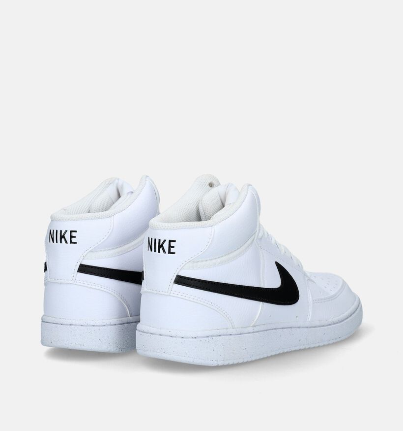 Nike Court Vision Mid Next Nature Baskets en Blanc pour hommes (332322)