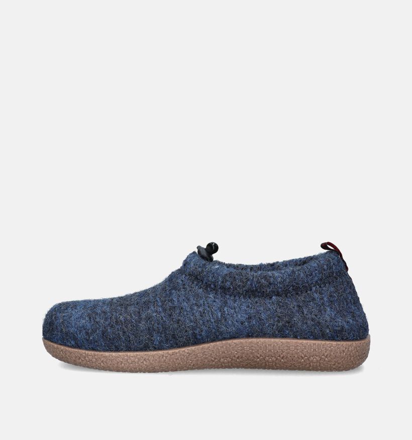 Giesswein Vent Pantoufles en Bleu pour femmes (349155) - pour semelles orthopédiques
