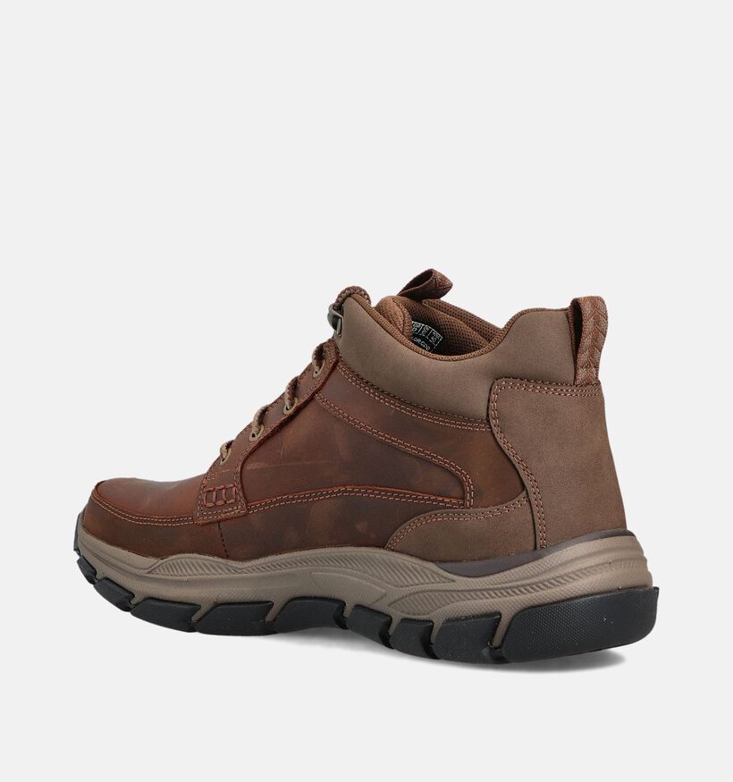 Skechers Respected Boswell Donkerbruine Veterboots voor heren (362180)