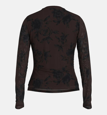 Vila T-shirts Bruin/Bordeaux