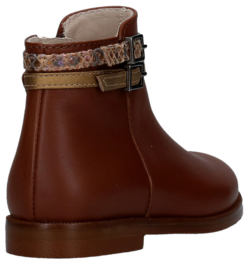 Beberlis Bottes basses en Cognac en cuir (281116)