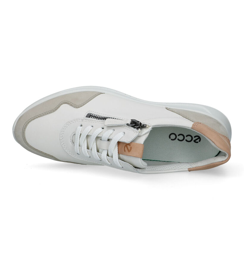 ECCO Flexure Runner Baskets en Blanc pour femmes (321152) - pour semelles orthopédiques