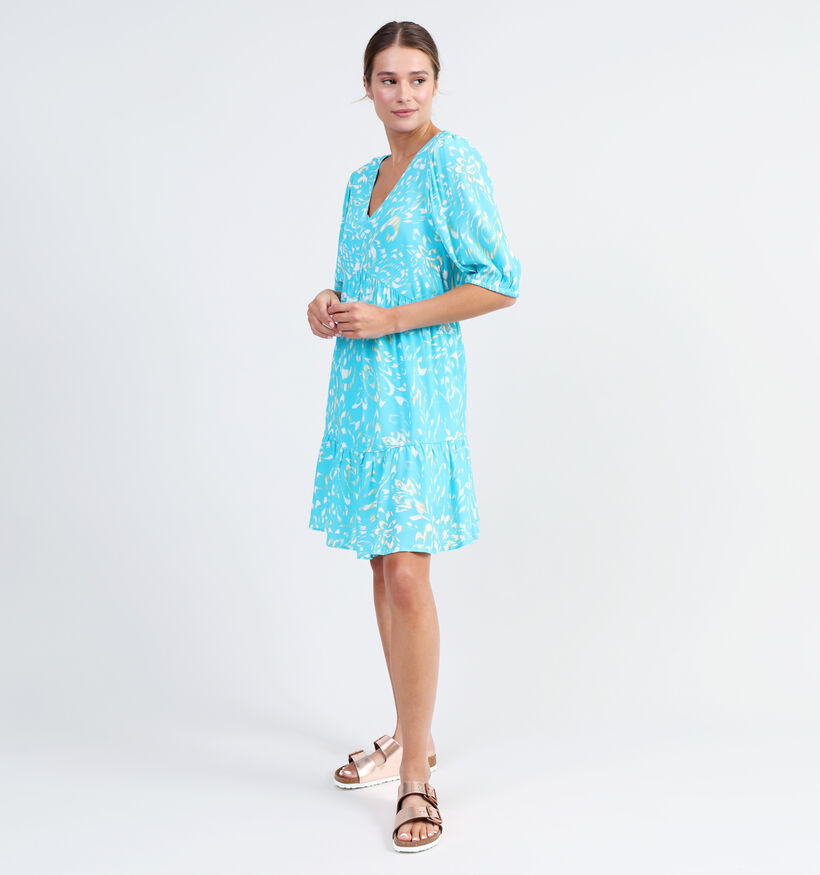 comma casual identity Turquoise Boho Jurk voor dames (327275)