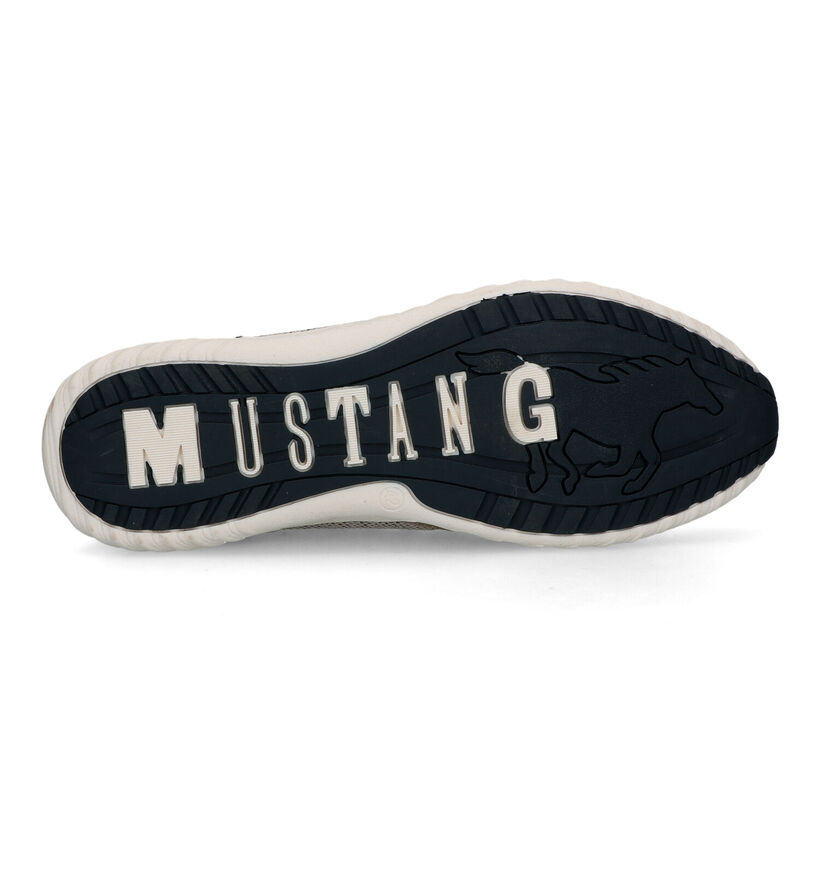 Mustang Beige Sneakers voor heren (320138) - geschikt voor steunzolen