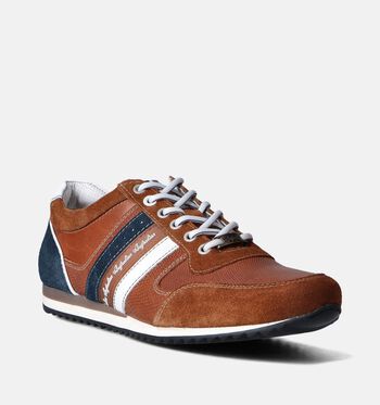 Australian Lage schoenen Cognac/Blauw/Groen
