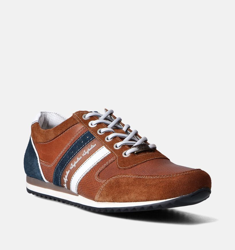 Australian Camaro Cognac Veterschoenen voor heren (353959) - geschikt voor steunzolen