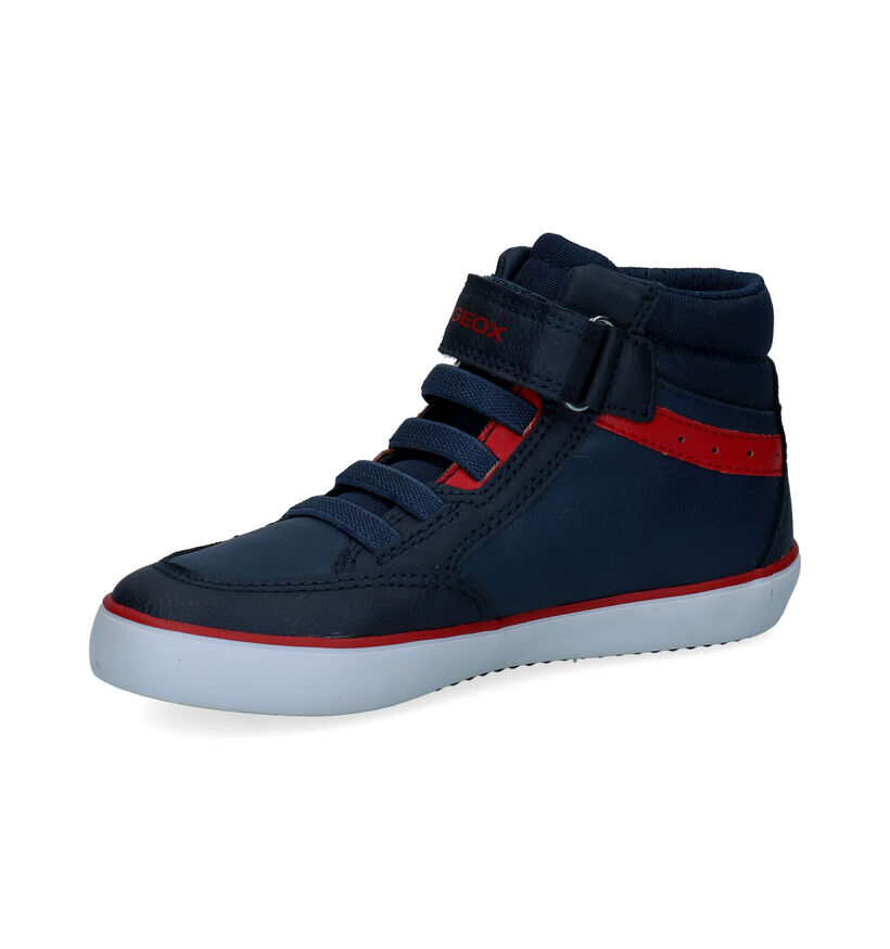 Geox Gisli Blauwe Sneakers in kunstleer (295091)