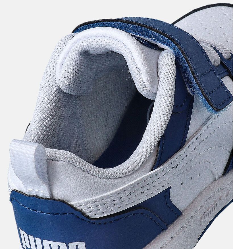 Puma Rebound V6 Lo Baskets en Bleu pour garçons, filles (350378) - pour semelles orthopédiques