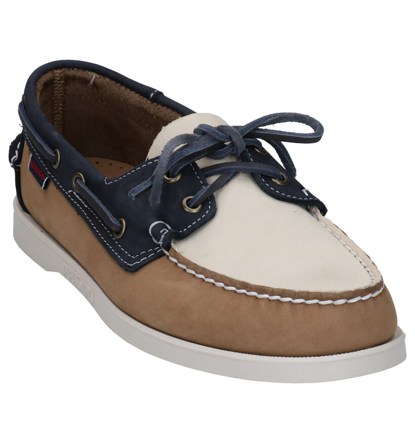 Sebago DOCKSIDE Chaussures Bateau en Bleu en nubuck (287479)