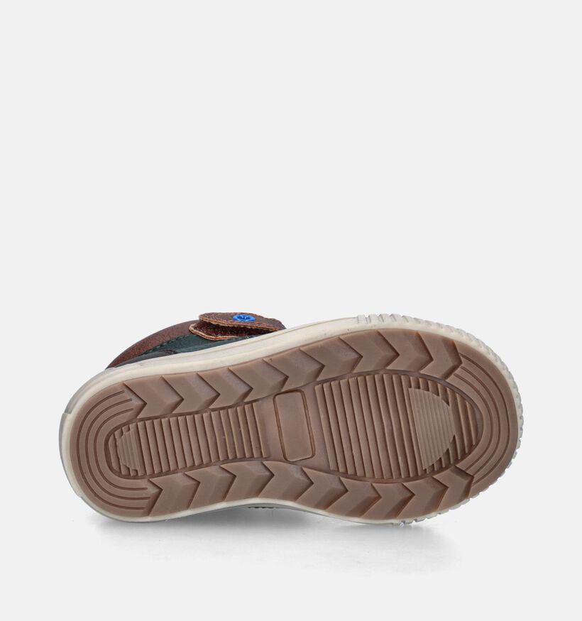 Milo & Mila Baskets pour bébé en Marron pour garçons (347103) - pour semelles orthopédiques