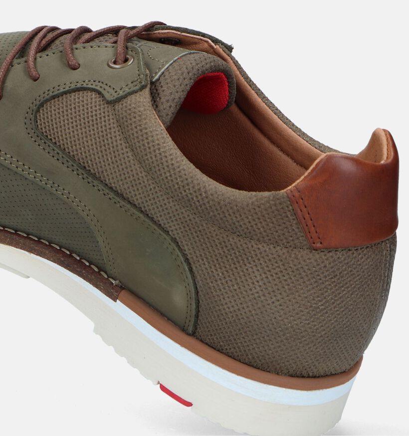 Bullboxer Chaussures à lacets en Vert kaki pour hommes (337210) - pour semelles orthopédiques