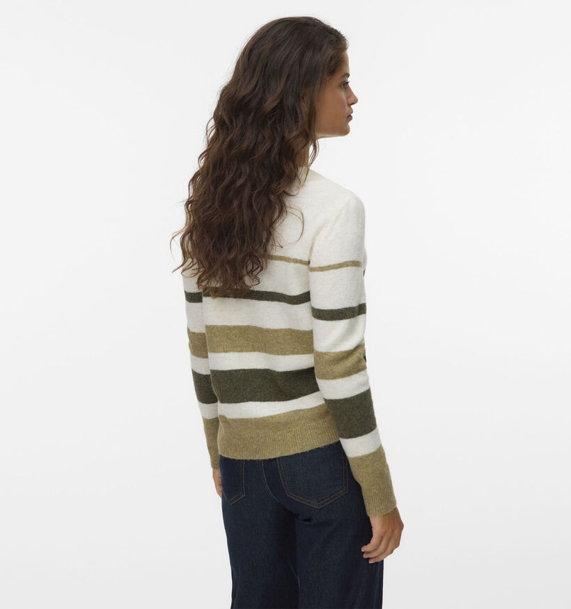Vero Moda Plaza Witte/Groene Trui voor dames (361239)