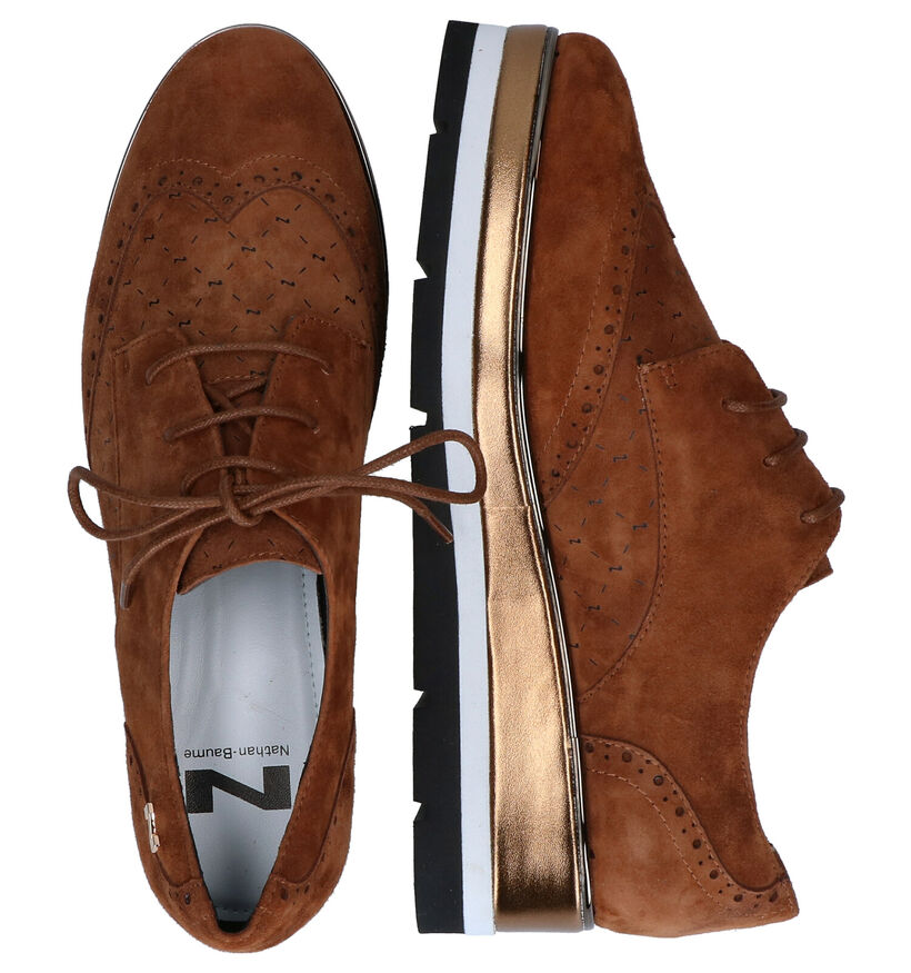 Nathan-Baume Cognac Veterschoenen voor dames (297853)