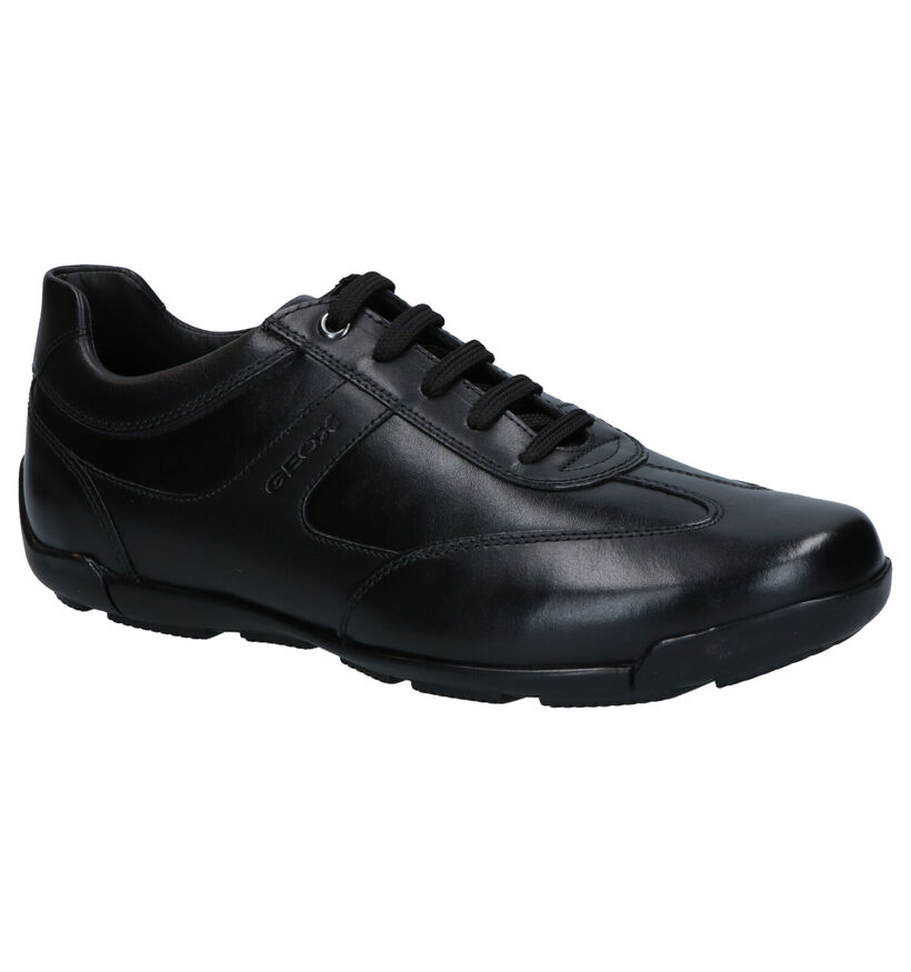 Geox Chaussures basses en Noir en cuir (266685)