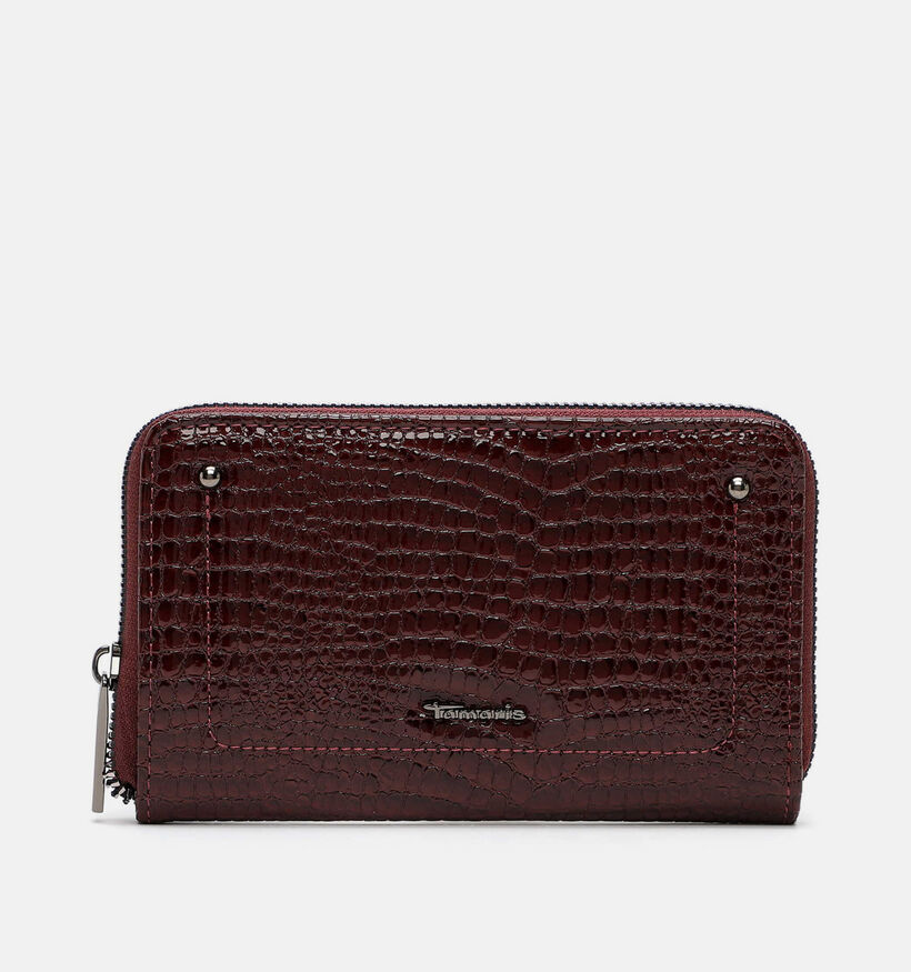 Tamaris Marina Snake Porte-monnaie zipp&eacute; en Bordeaux pour femmes (378796)