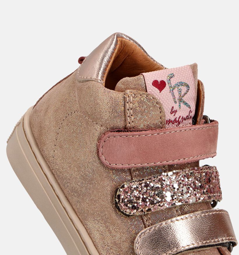FR by Romagnoli Baskets montantes en Rose pour filles (364578) - pour semelles orthopédiques