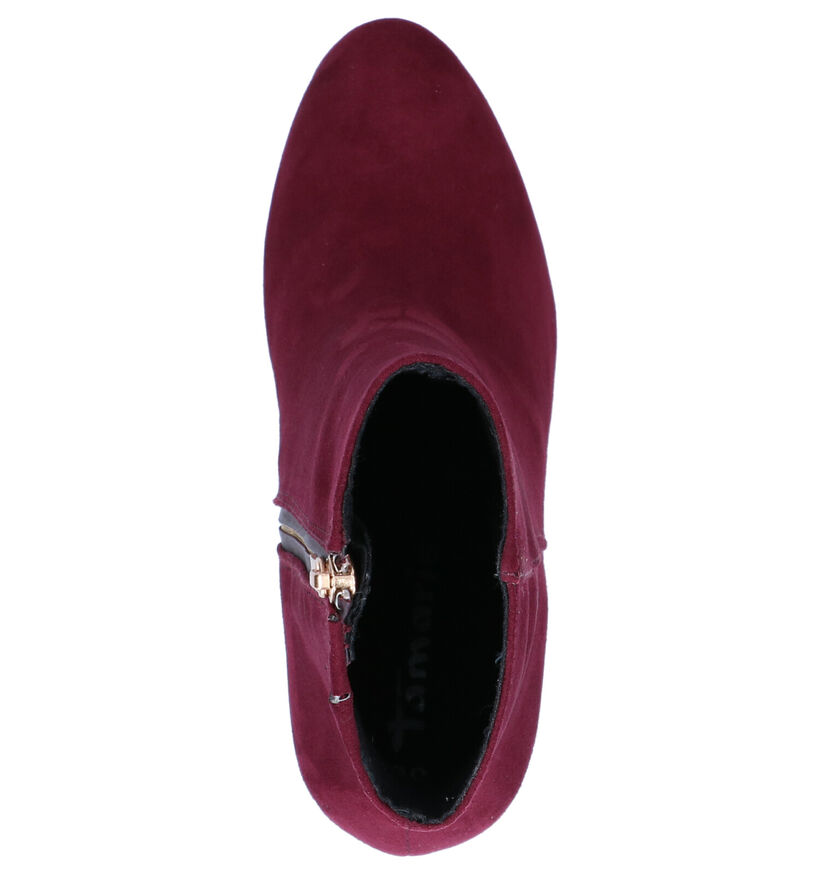 Tamaris Korte Laarzen Bordeaux in nubuck (257124)