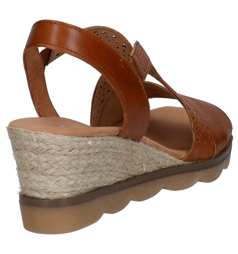 Gabor Cognac Sandalen in leer (271730)