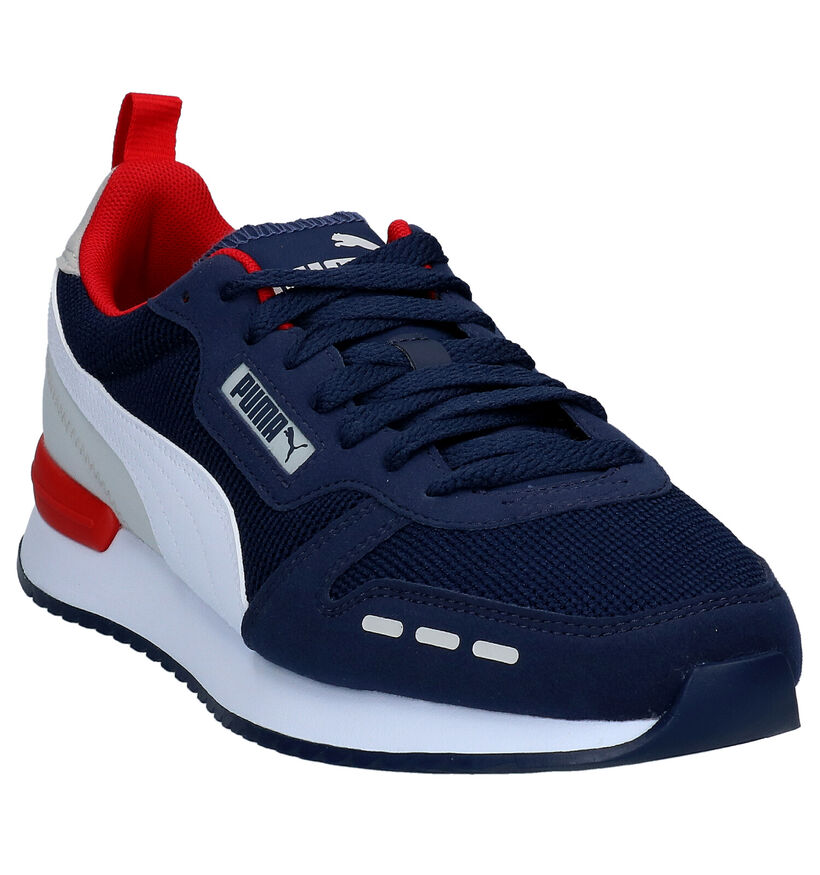 Puma Baskets basses en Bleu foncé en simili cuir (288552)