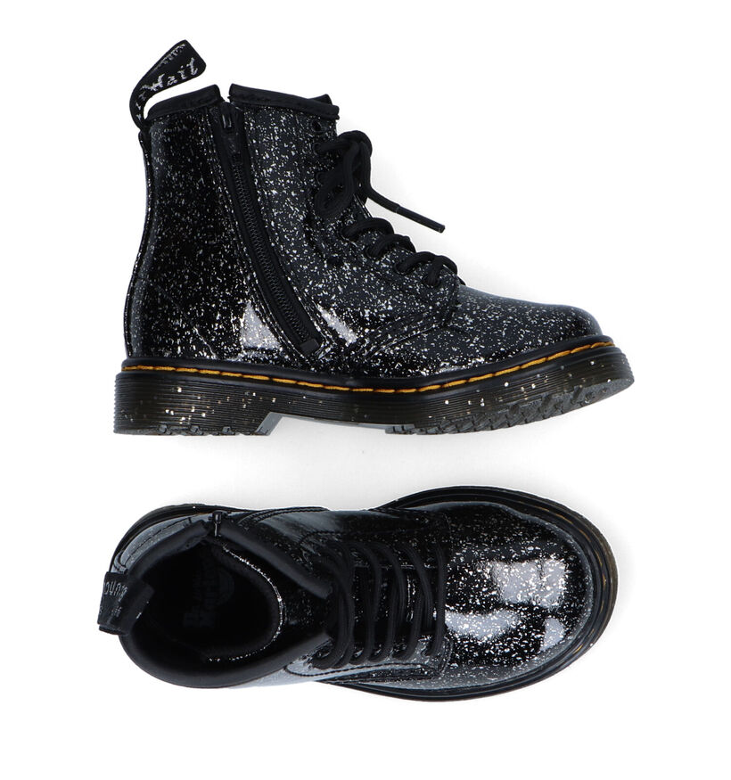 Dr. Martens Cosmic Glitter Bottines en Rouge pour filles (294392)