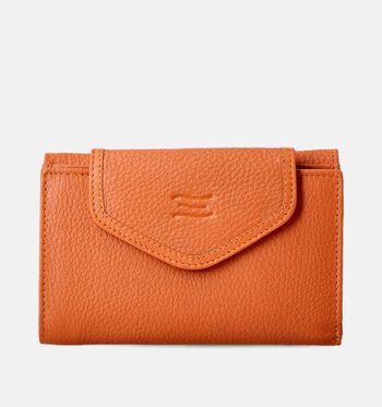 Crinkles Portemonnees Oranje/Beige/Bruin/Taupe/Blauw/Groen