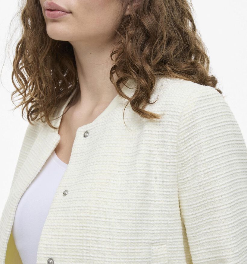 Vila Aryl Veste bomber en Écru pour femmes (353050)